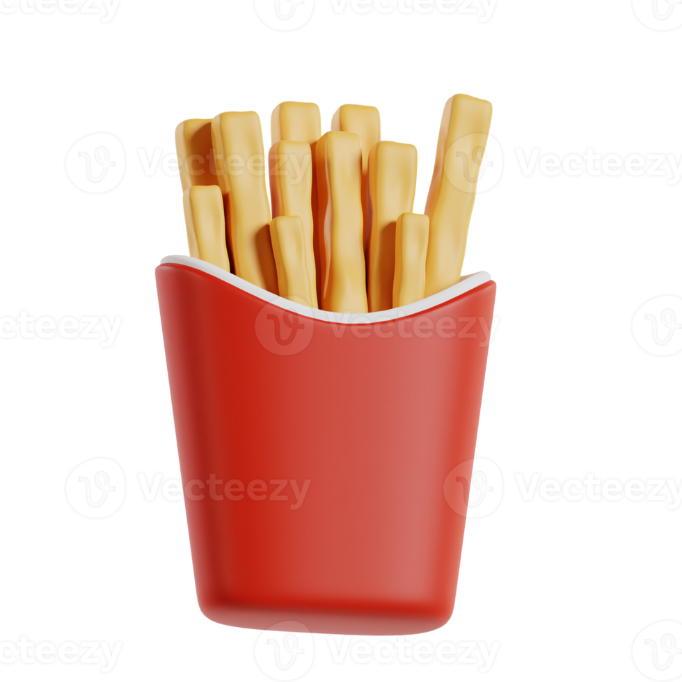 francese patatine fritte 3d png