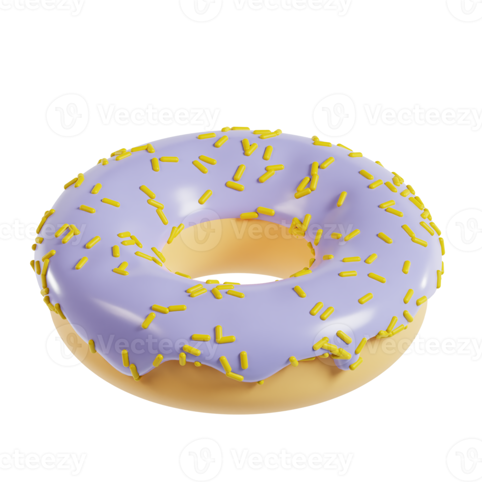 Donut Food 3D png