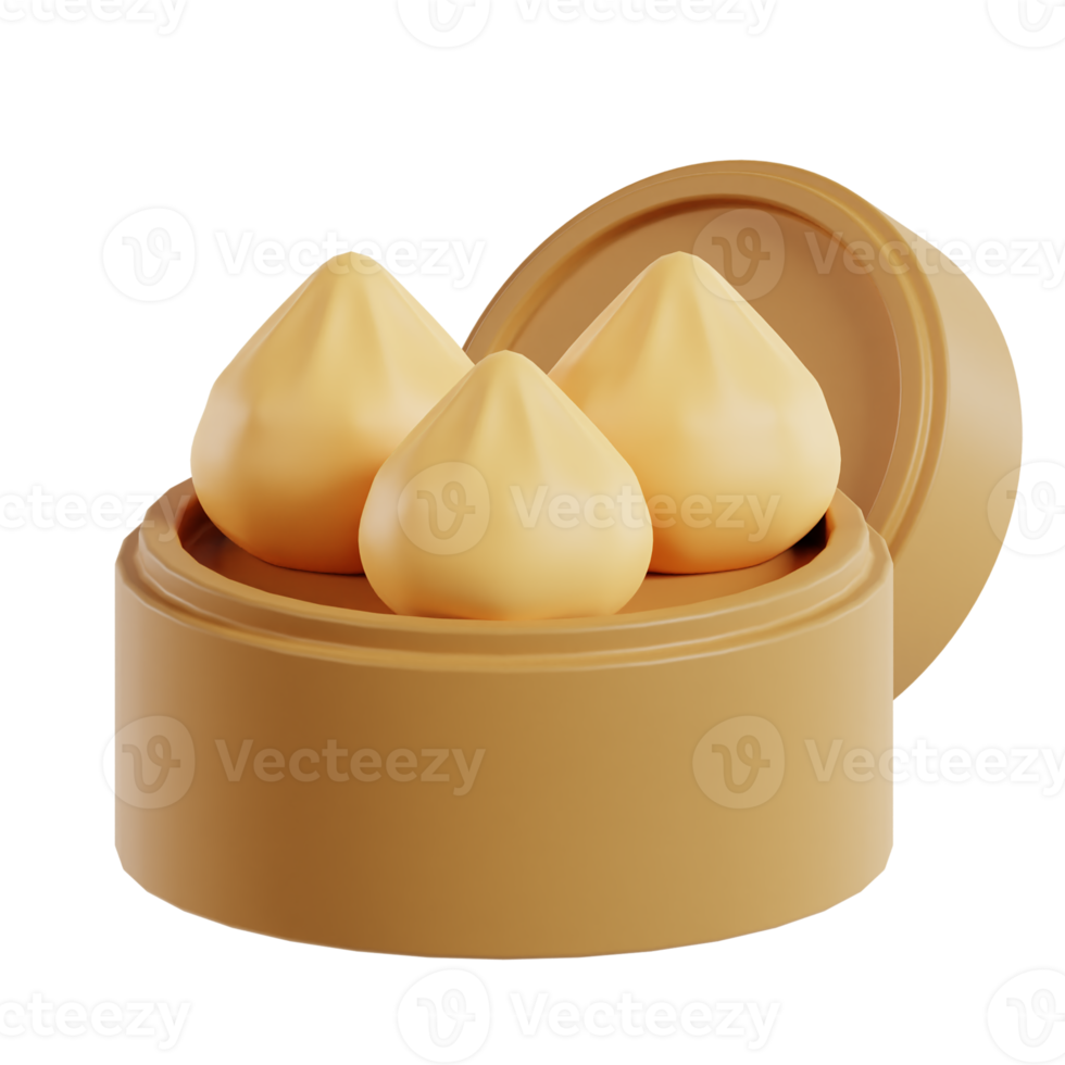 dimsum voedsel 3d png