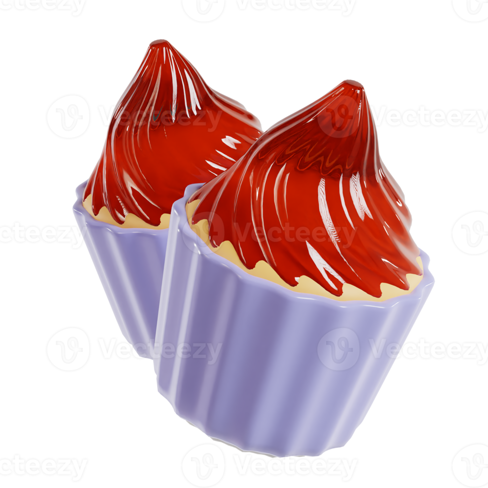 tasse gâteau 3d png