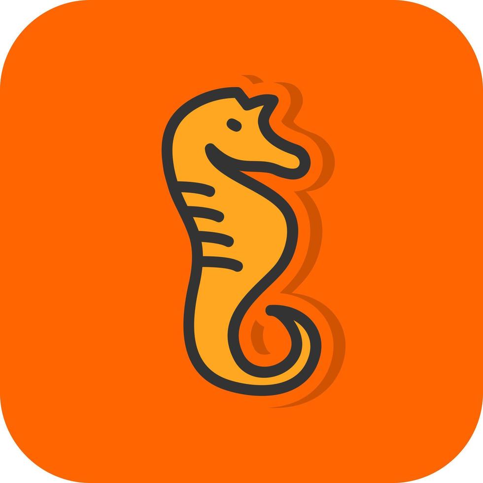 Seahorse Vector Icon Design