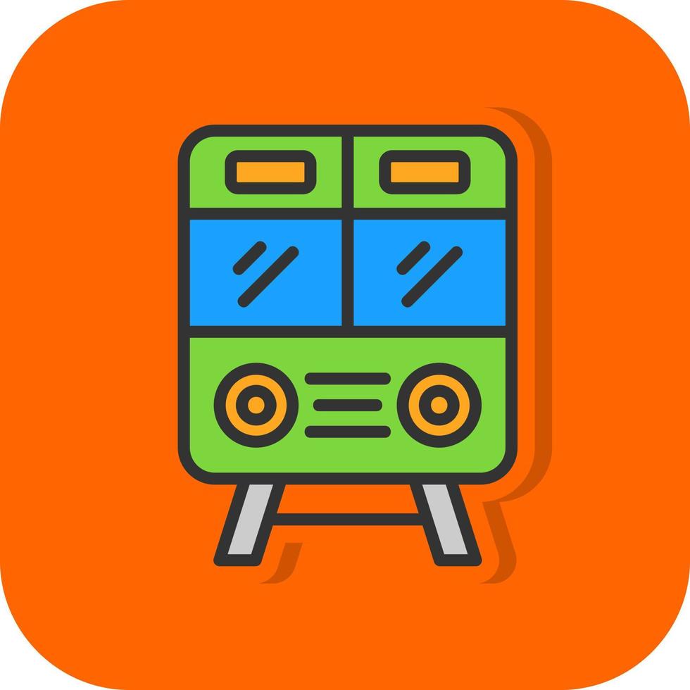 diseño de icono de vector de tren