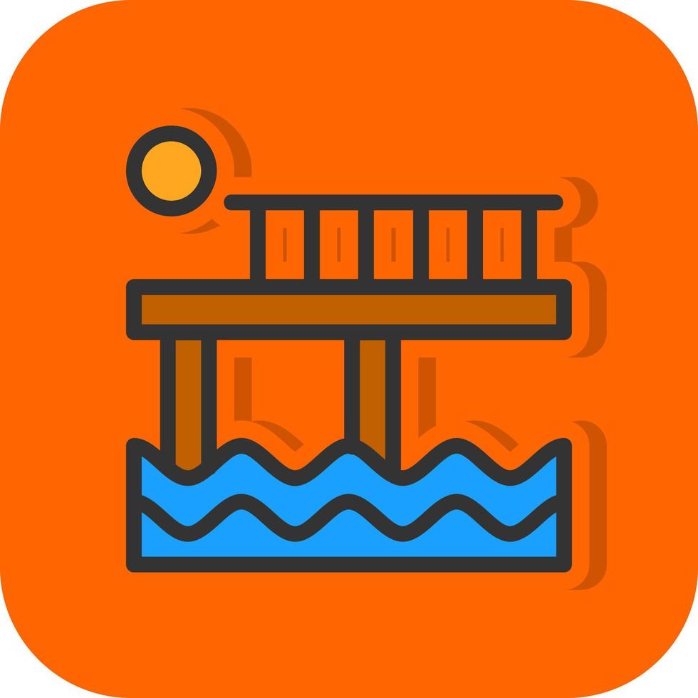 Pier Vector Icon Design