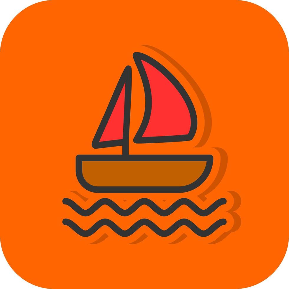 Sailboat Vector Icon Design