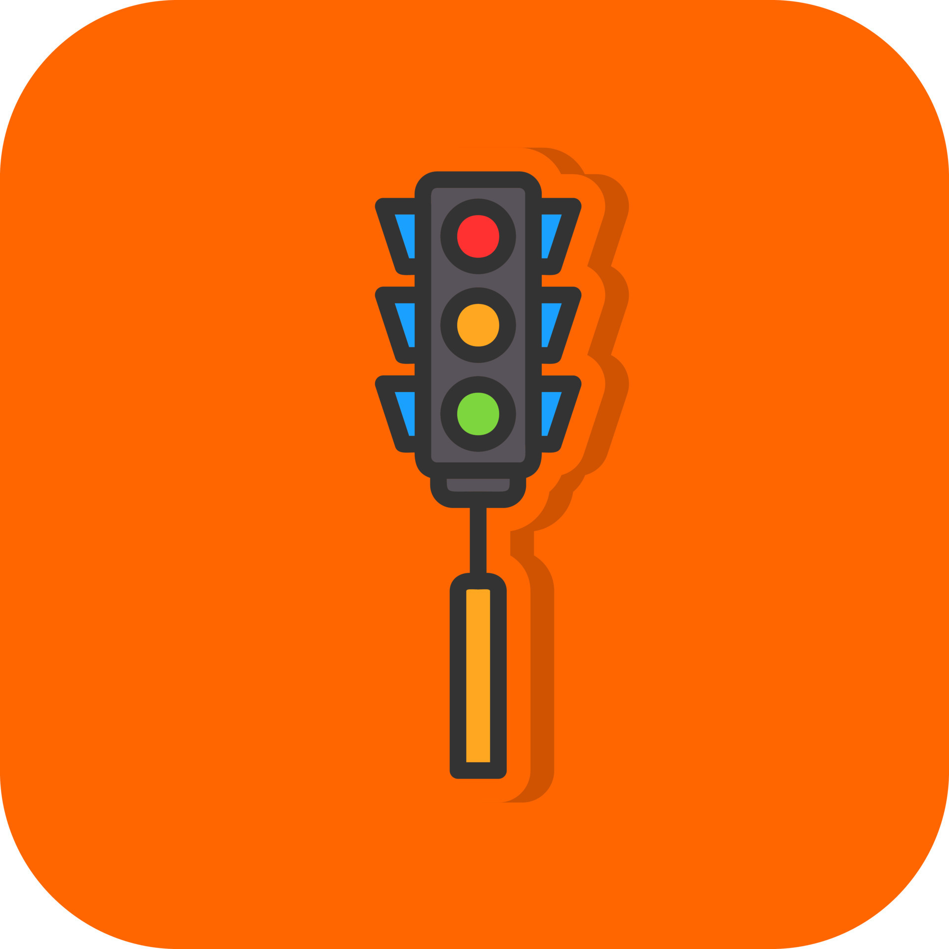 Traffic Lights Vector Icon Design 20046753 Vector Art at Vecteezy