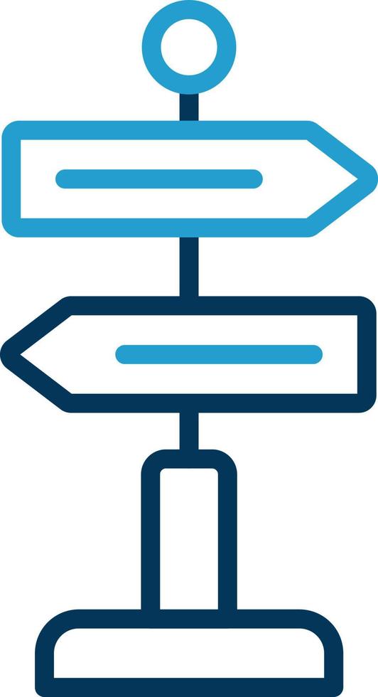Directional Sign Vector Icon Design