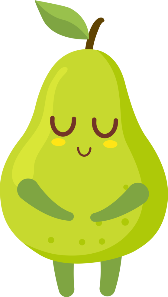 Pear Cartoon Character png