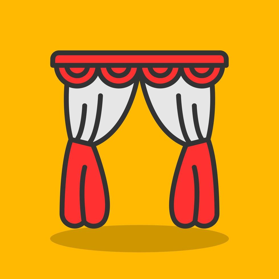 Curtain Vector Icon Design