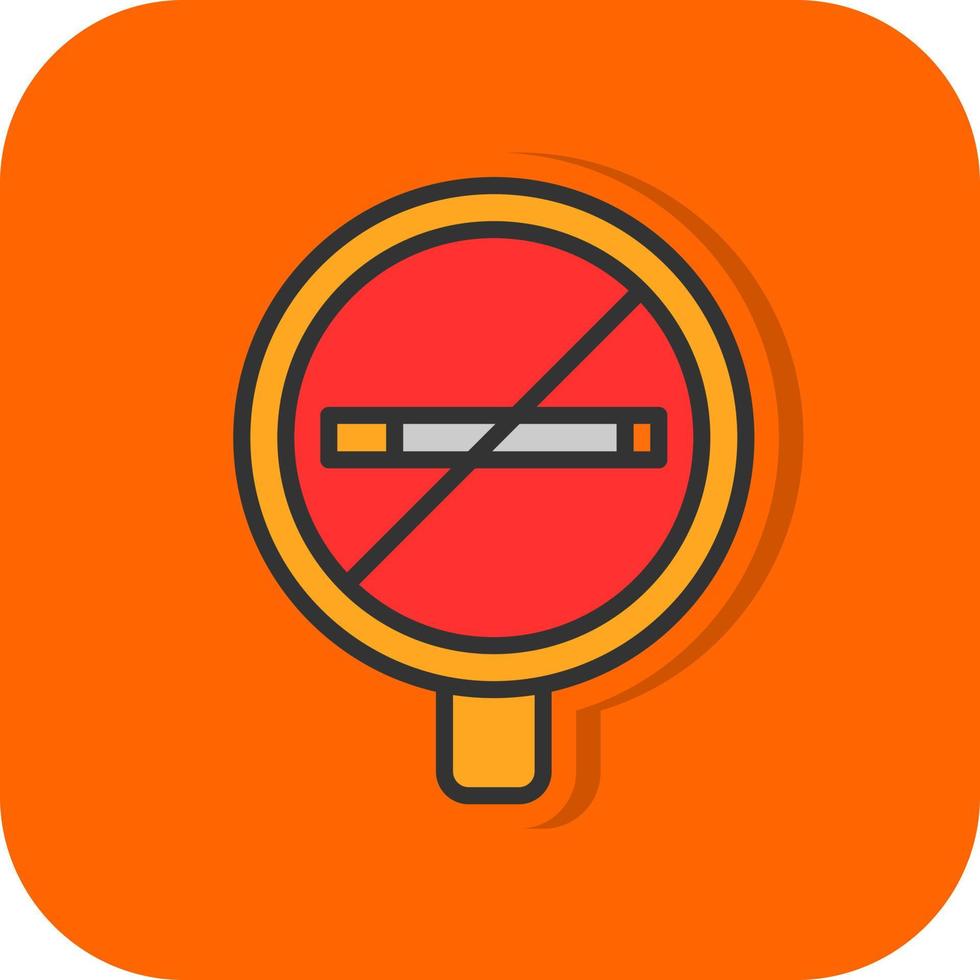 No Smoking Vector Icon Design