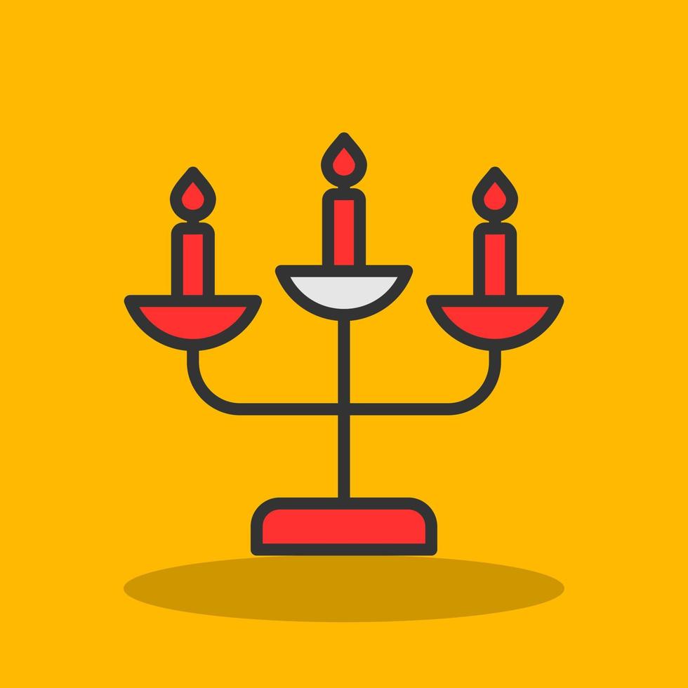 Candelabra Vector Icon Design