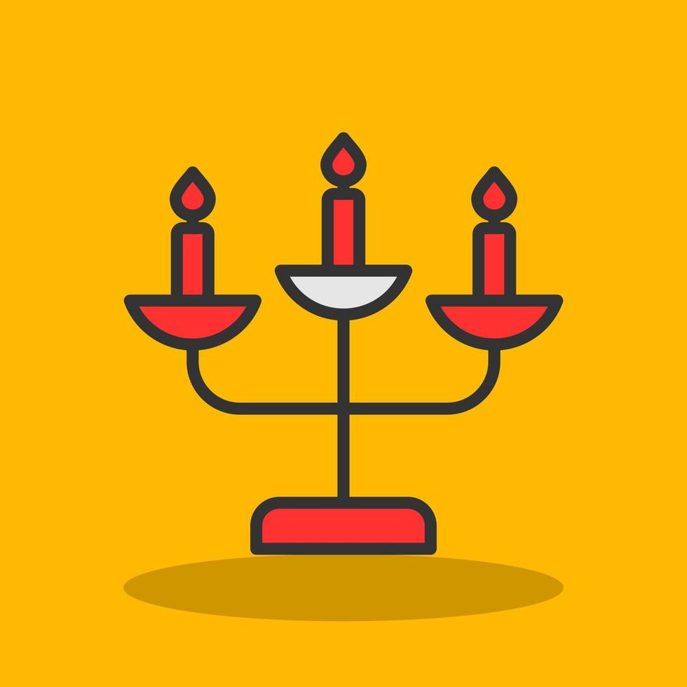 diseño de icono de vector de candelabro