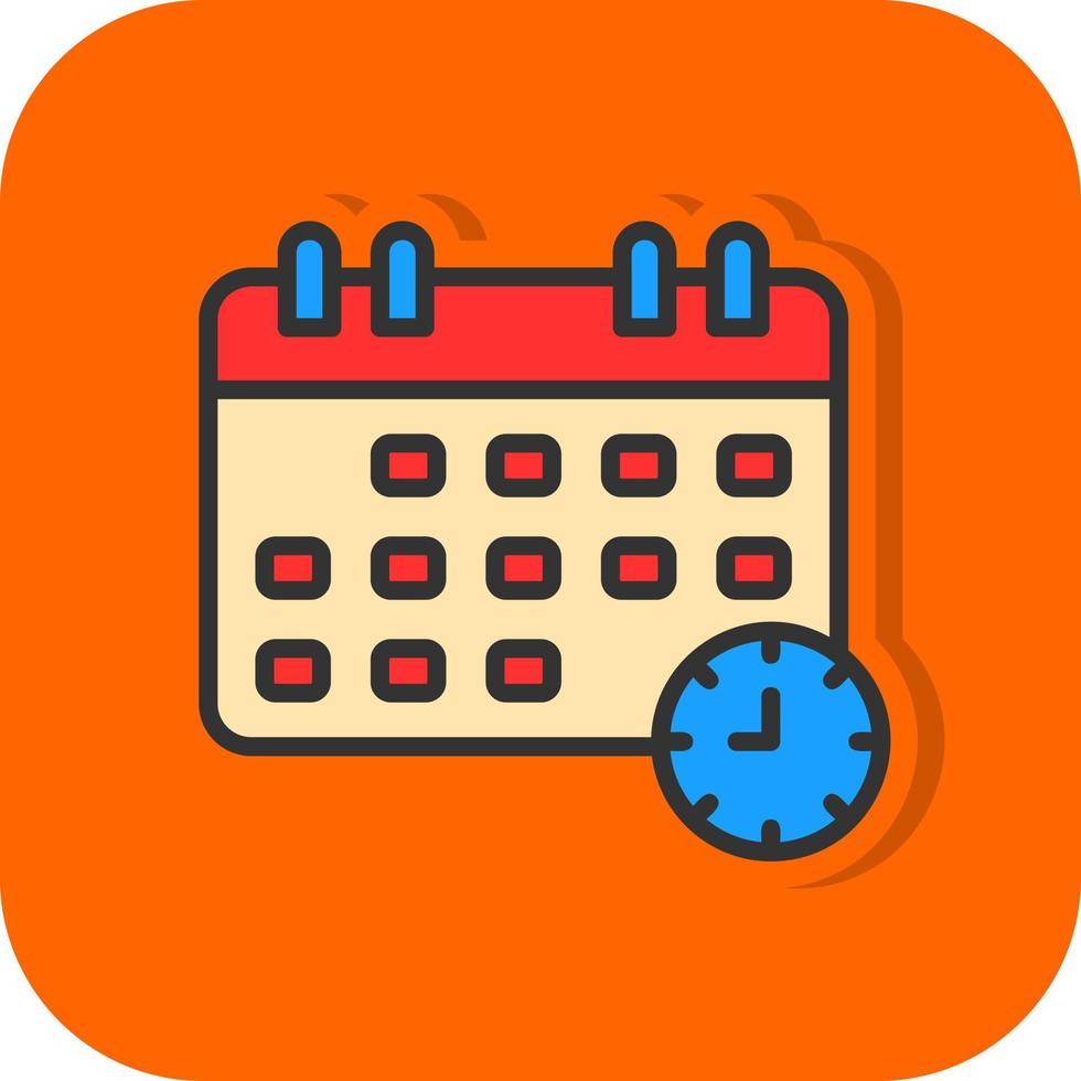 diseño de icono de vector de horario