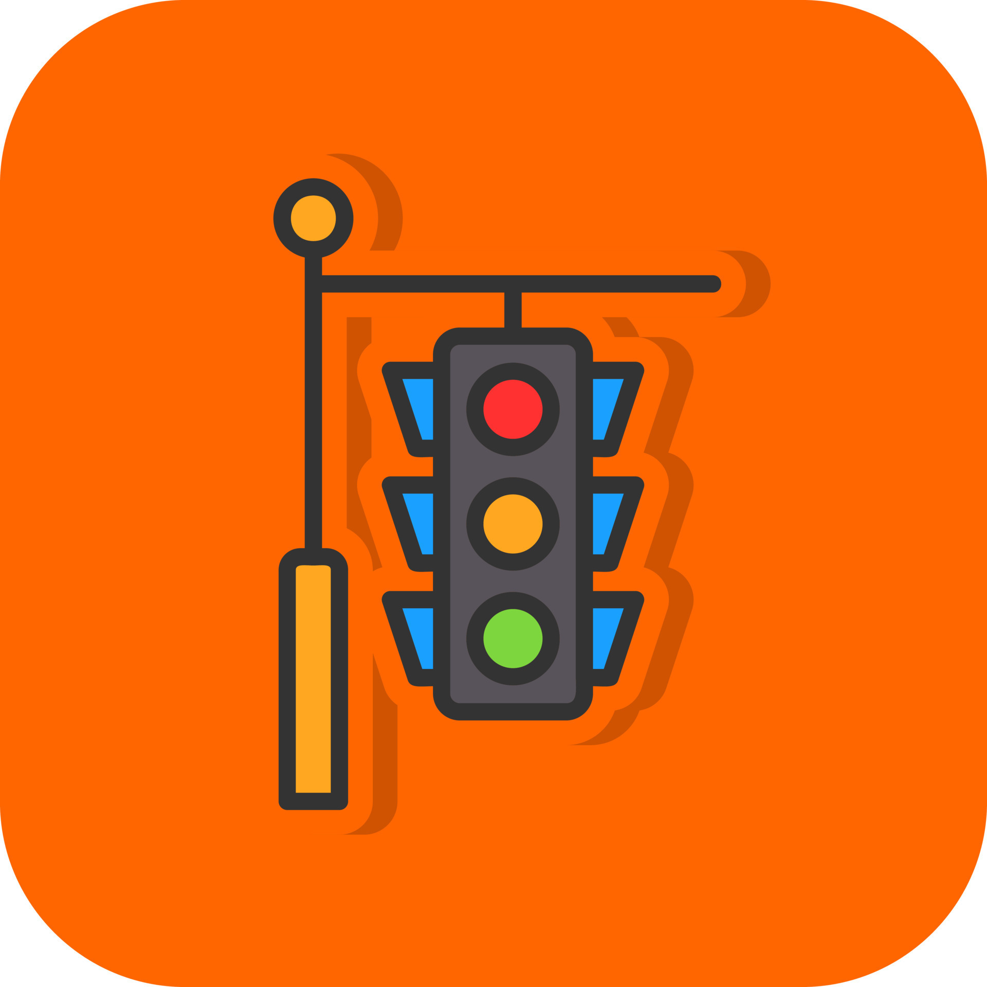 Traffic Lights Vector Icon Design 20047029 Vector Art at Vecteezy