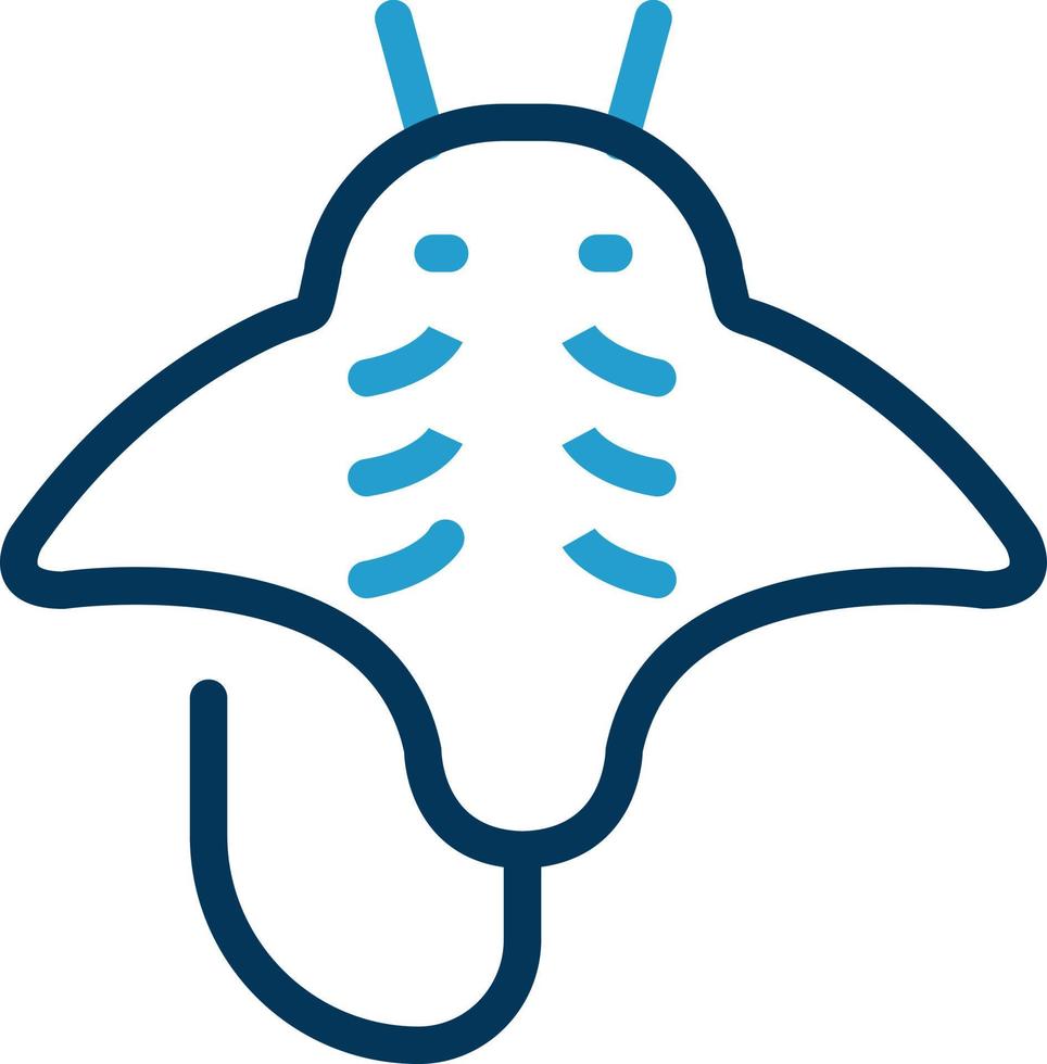 diseño de icono de vector de mantarraya