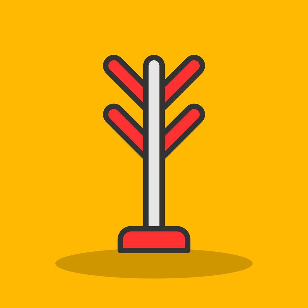 Coat Rack Vector Icon Design