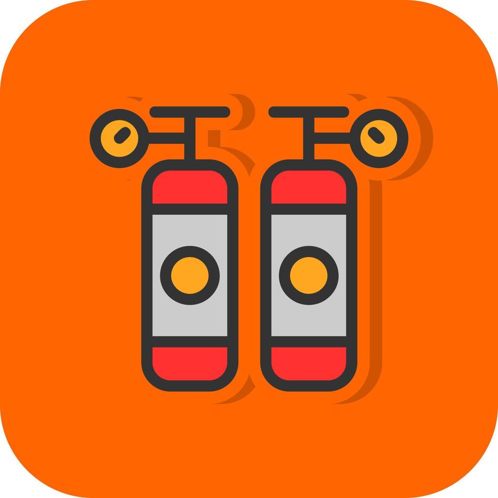 Oxygen Tanks Vector Icon Design