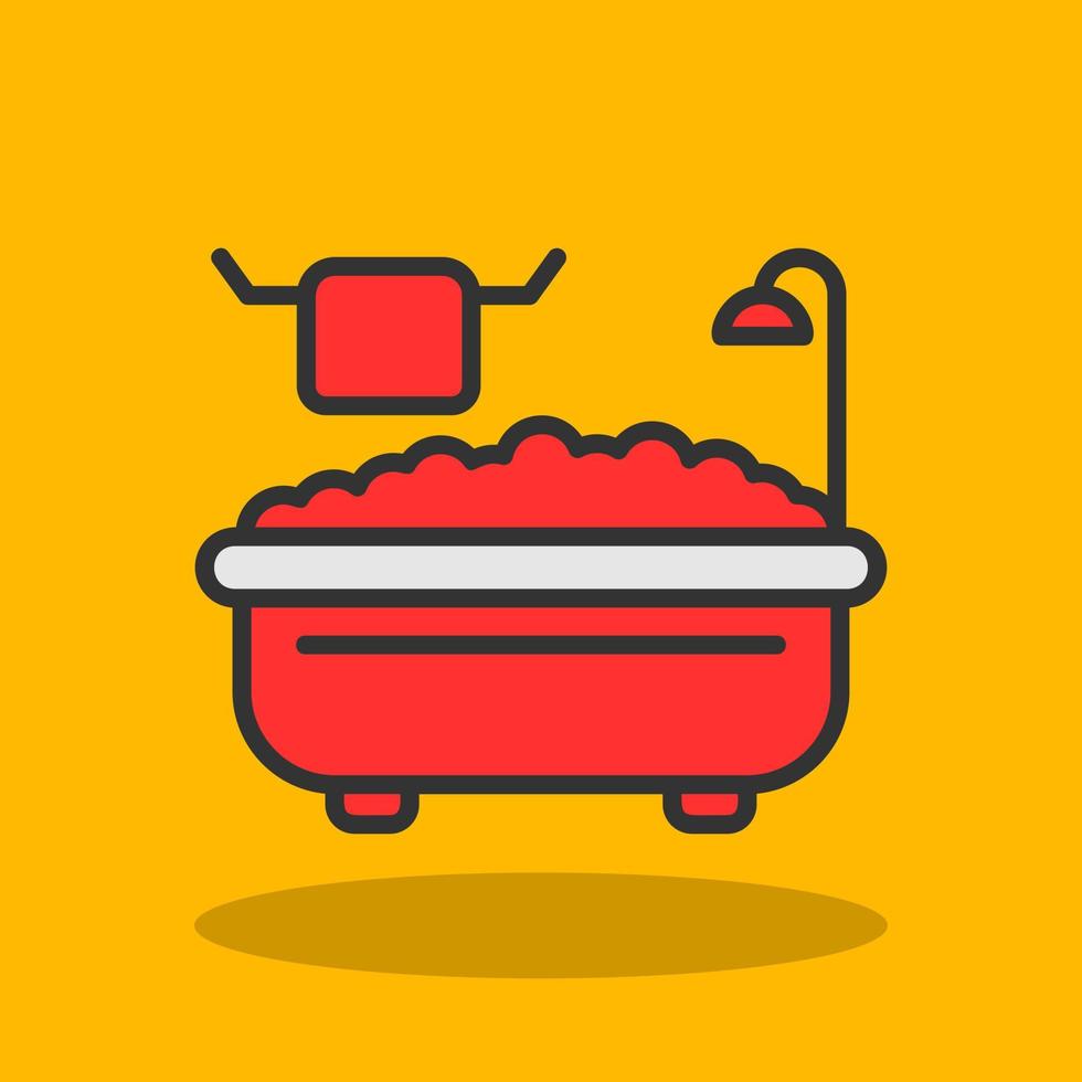 Bathtub Vector Icon Design