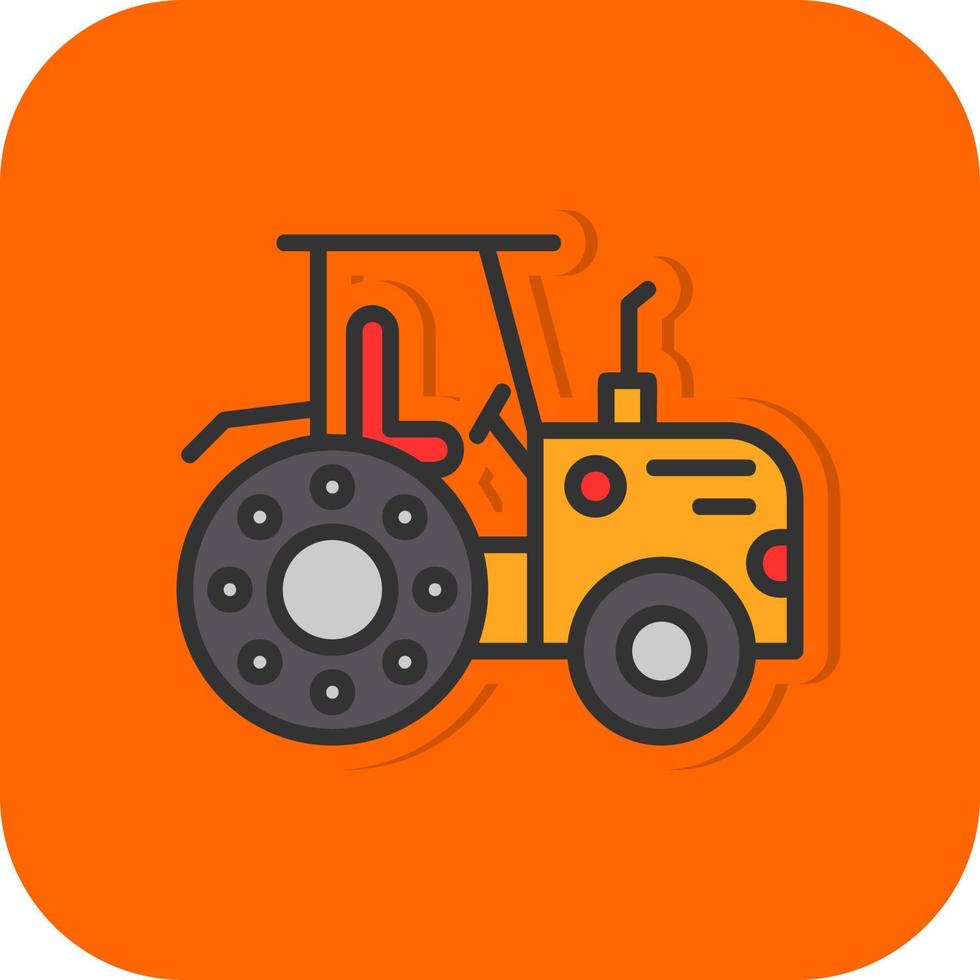 diseño de icono de vector de tractor