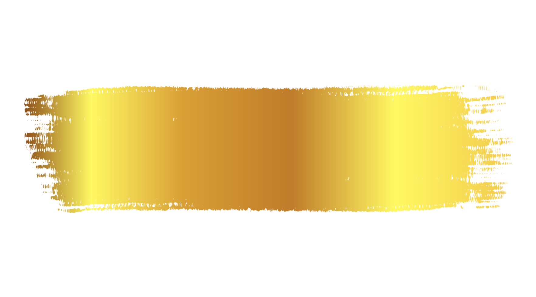 Gold brush stroke isolated png