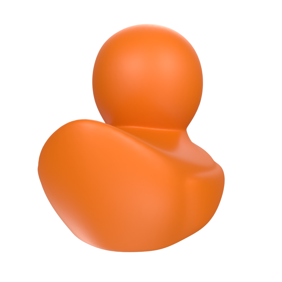 duck animal isolated on transparent png