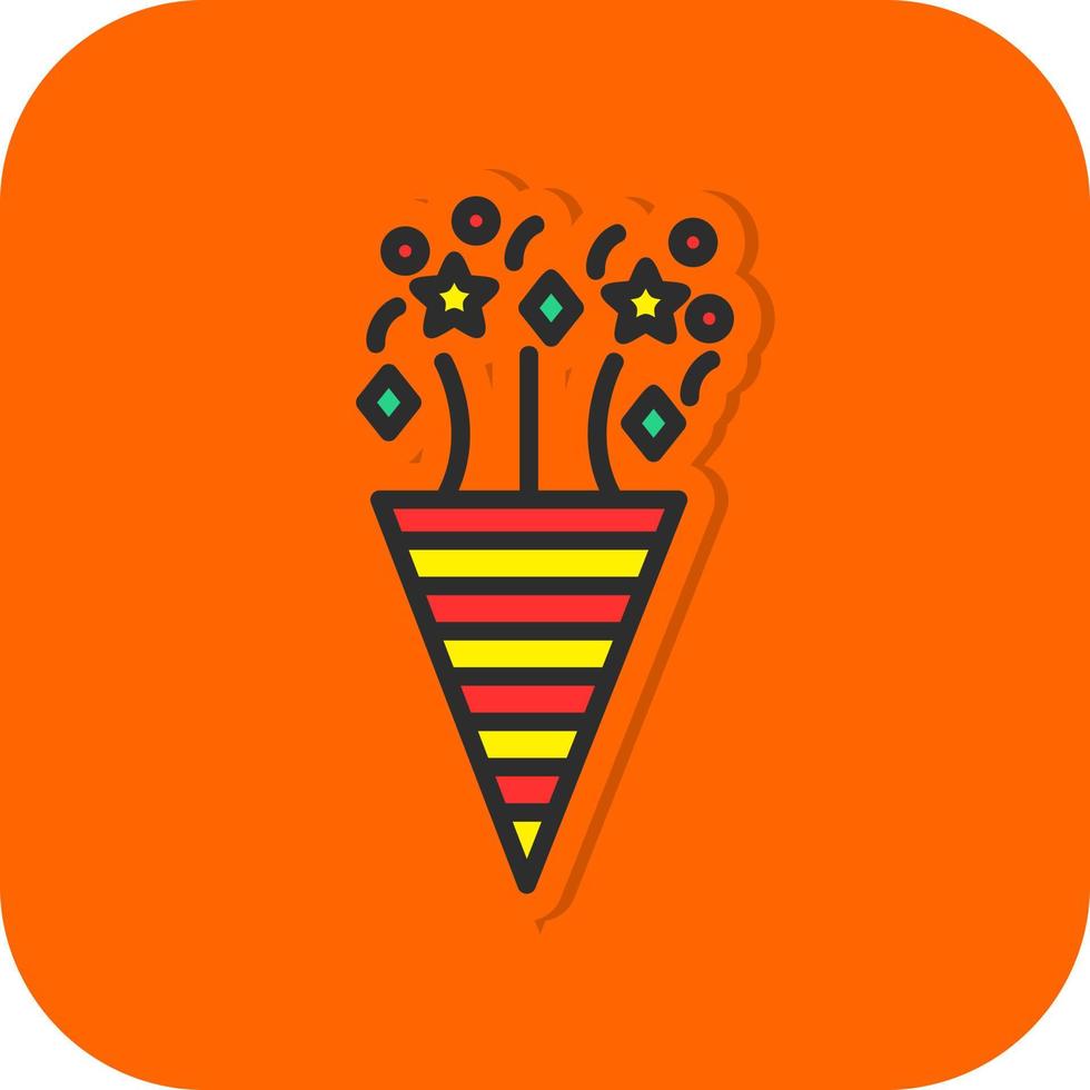 Confetti Vector Icon Design