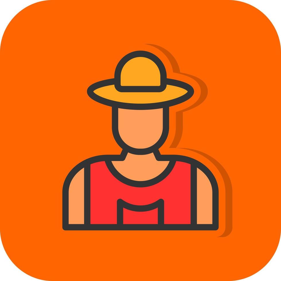 Farmer Vector Icon Design