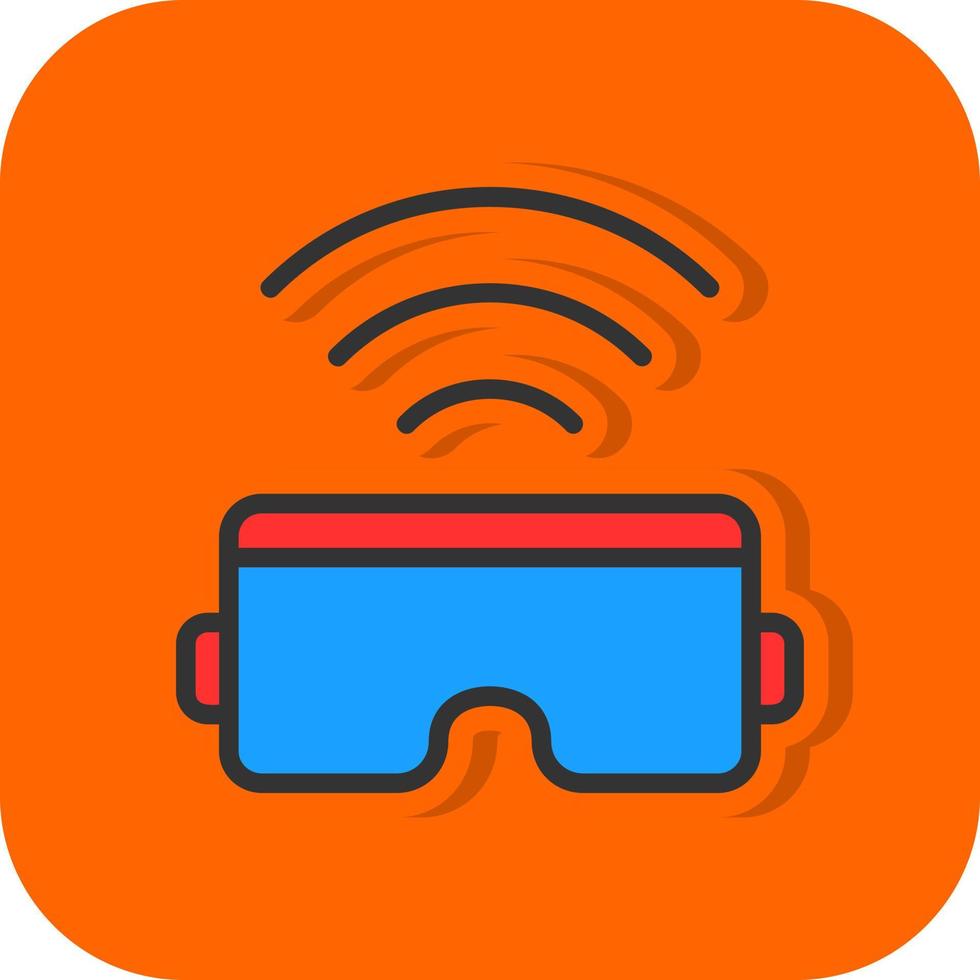 diseño de icono de vector de gafas inteligentes