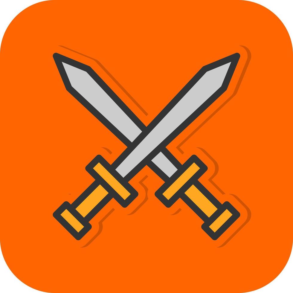 Swords Vector Icon Design