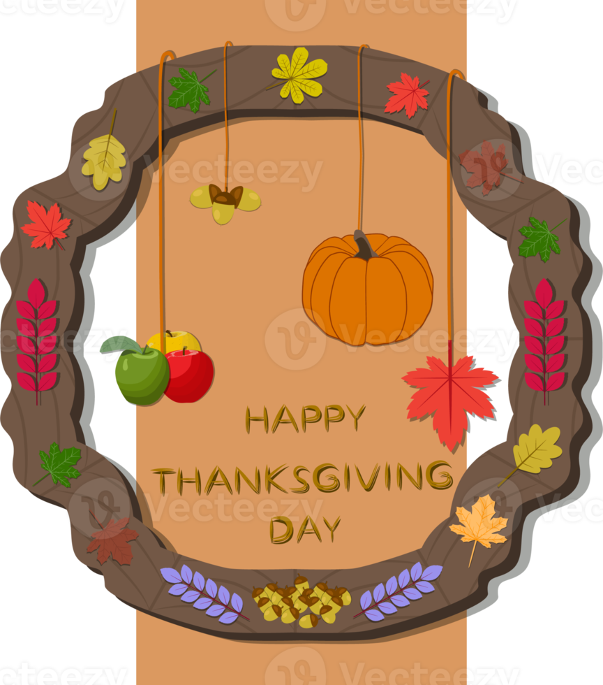 Collection accessory for celebration holiday Thanksgiving Day png