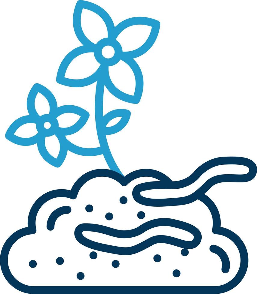 Earthworm Vector Icon Design