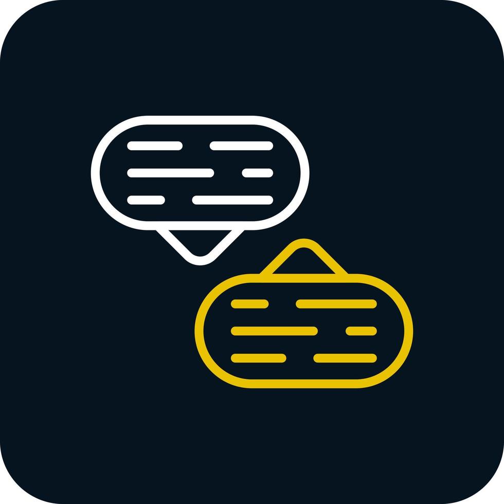 Conversation Vector Icon Design