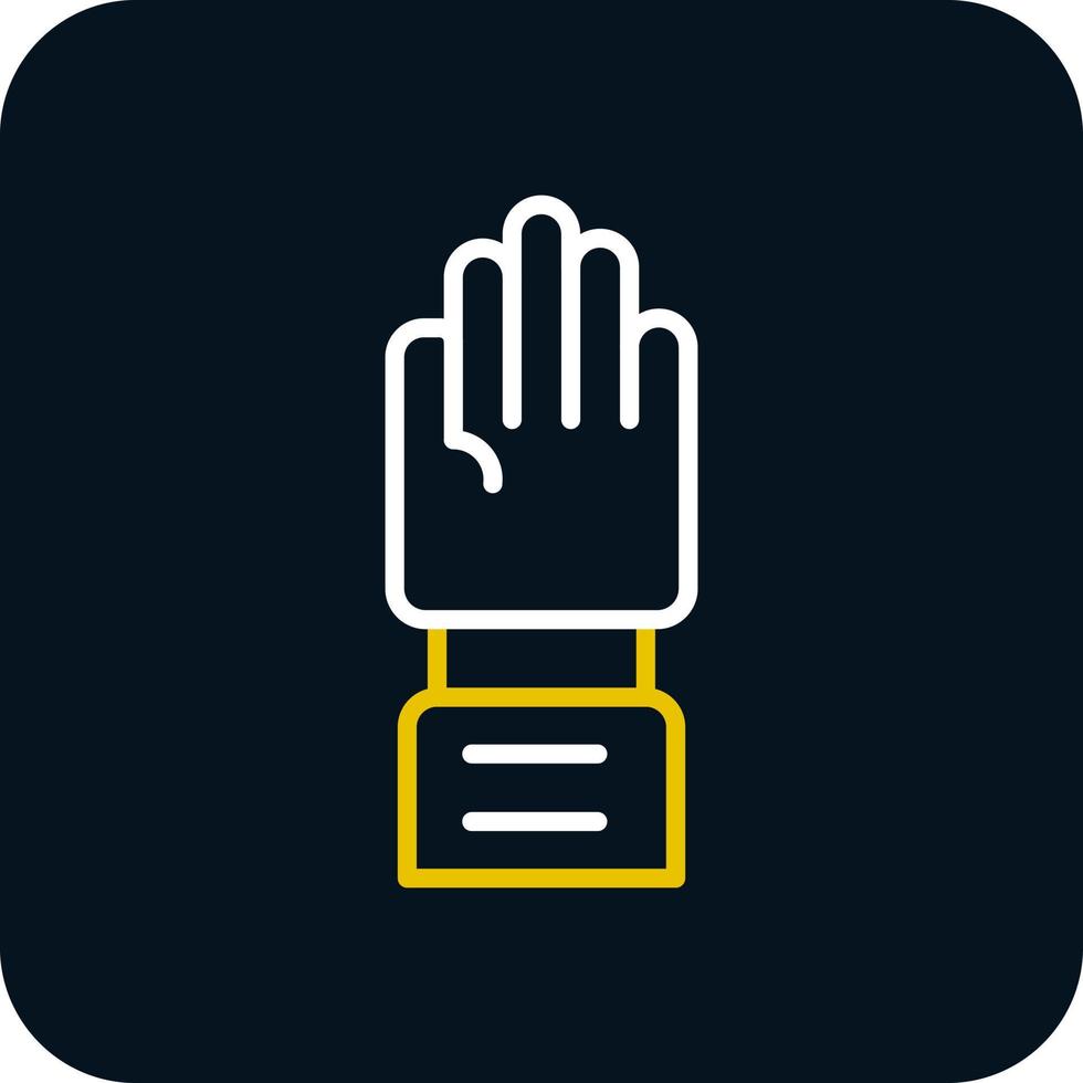 Raise Hand Vector Icon Design