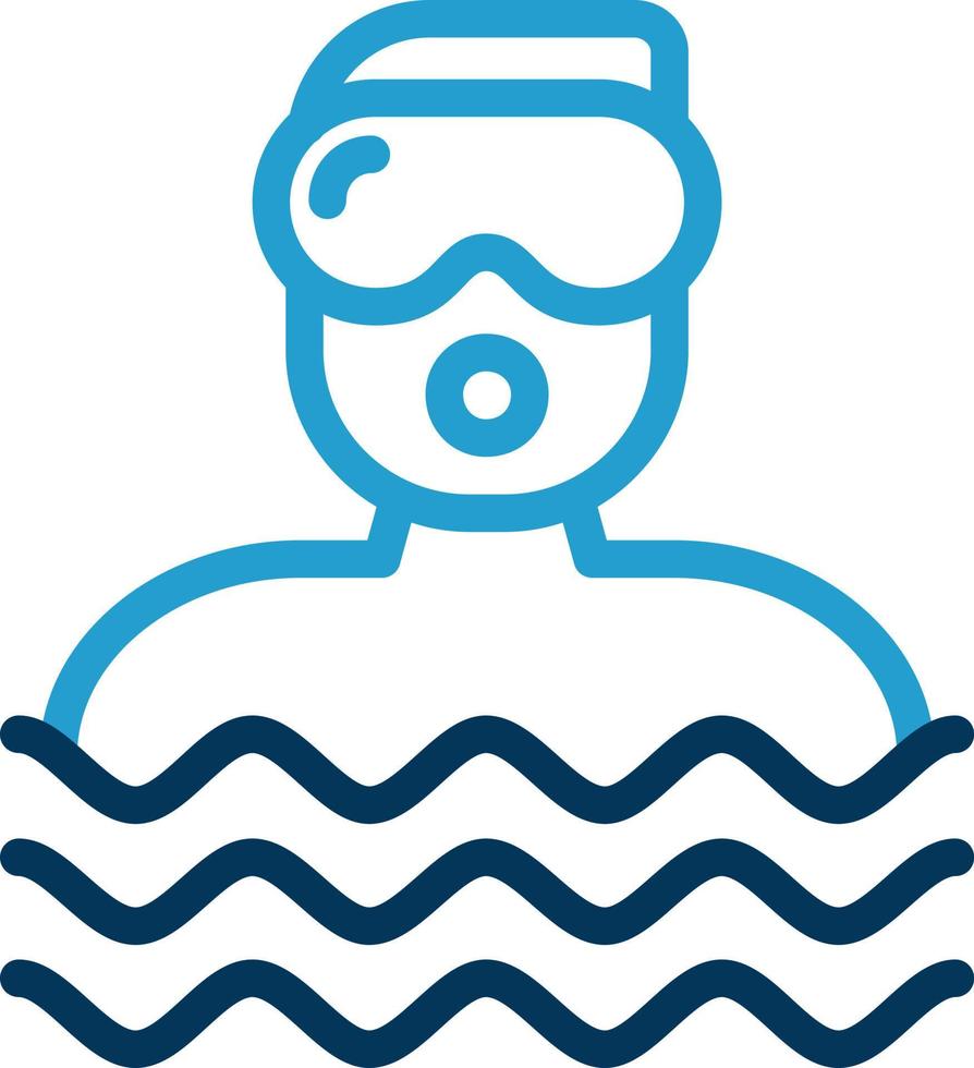 Diver Vector Icon Design
