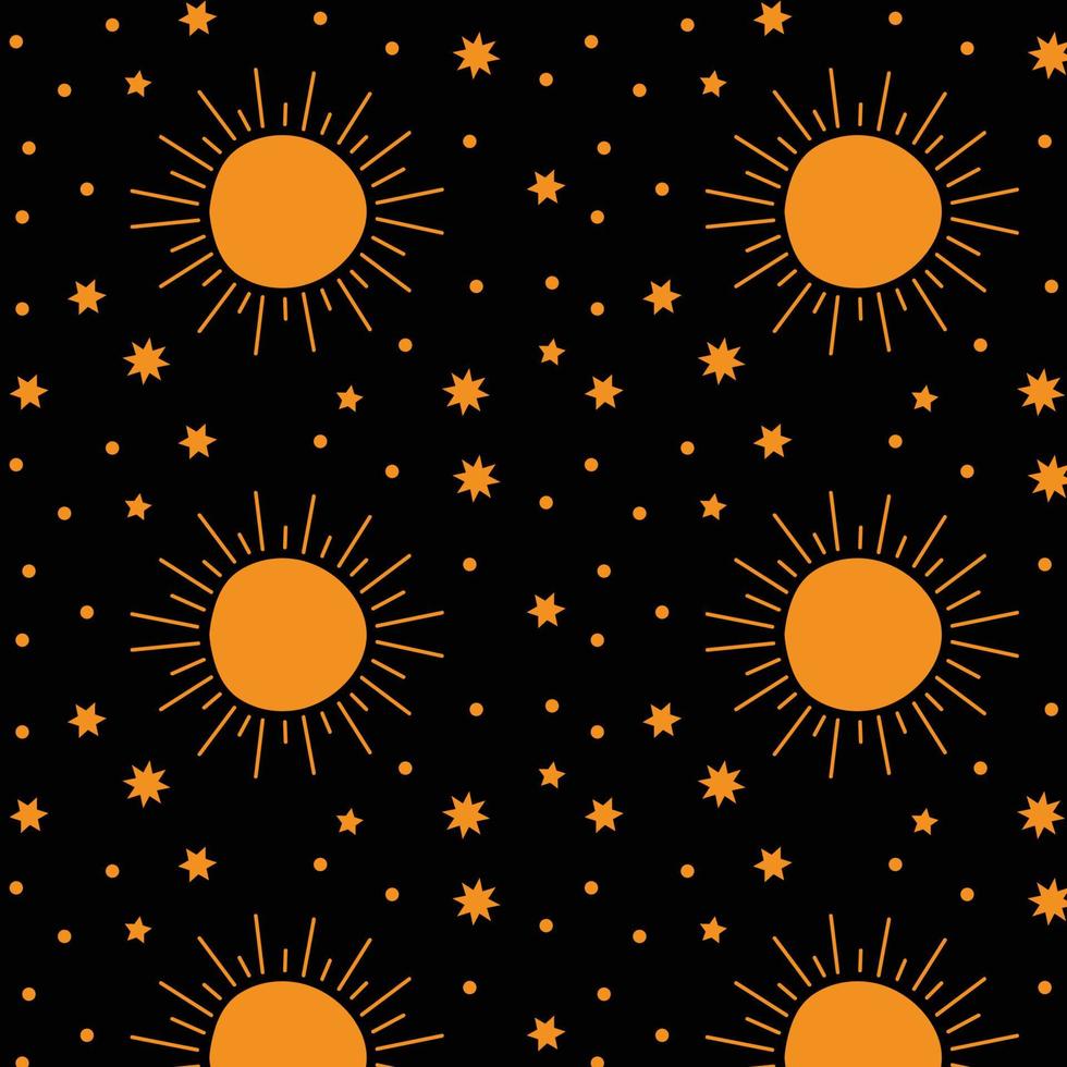 Sun and stars Everyday Door Mat pattern stars galaxy Doormat Closing Gift sunset and sunrise Doormat stars Seamless print pattern vector