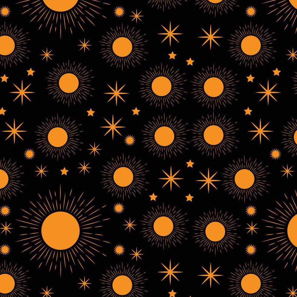 Sun and stars Everyday Door Mat pattern stars galaxy Doormat Closing Gift sunset and sunrise Doormat stars Seamless print pattern vector
