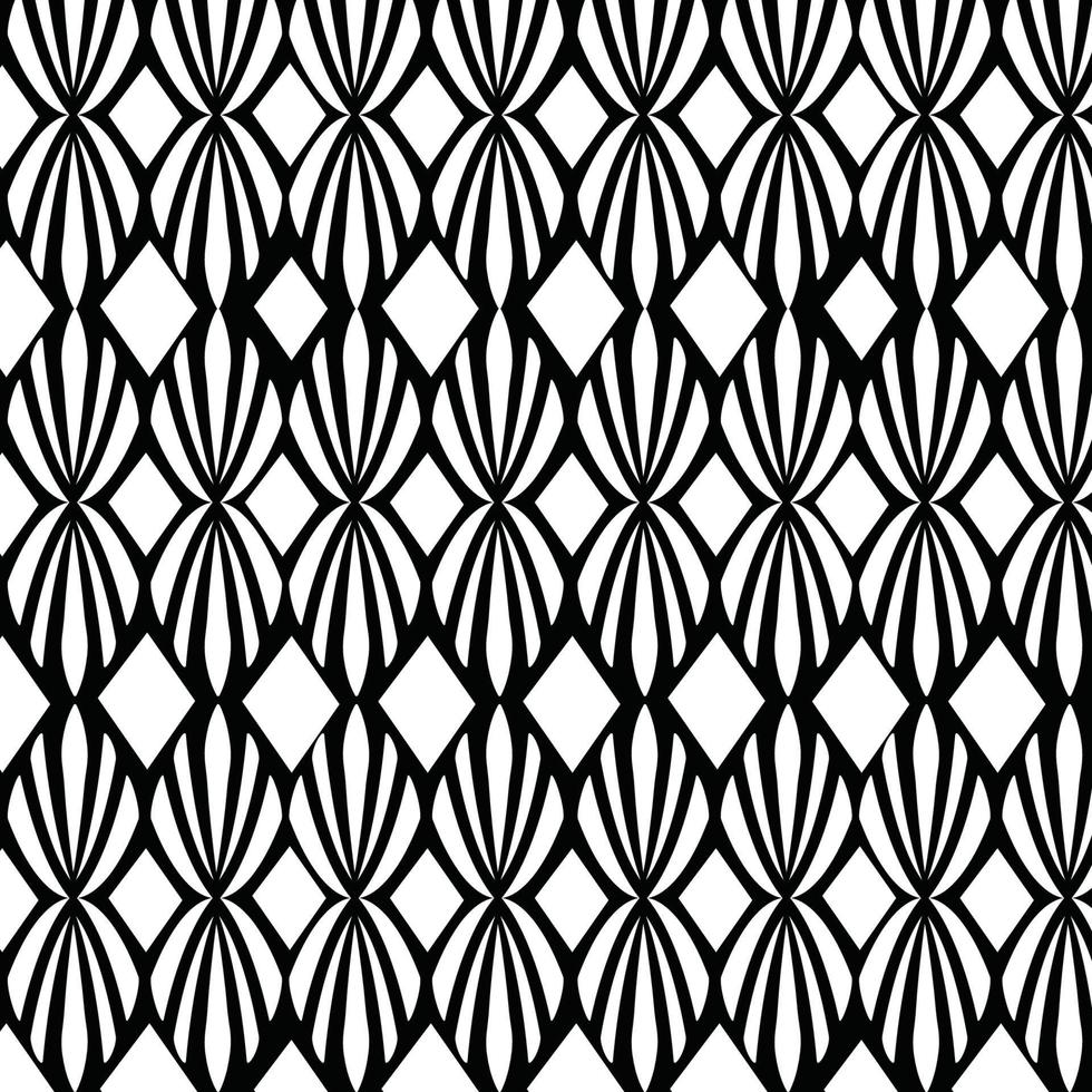 Black white polygon Doodle shapes Abstract seamless pattern Doormat Modern stylish abstract texture print pattern vector