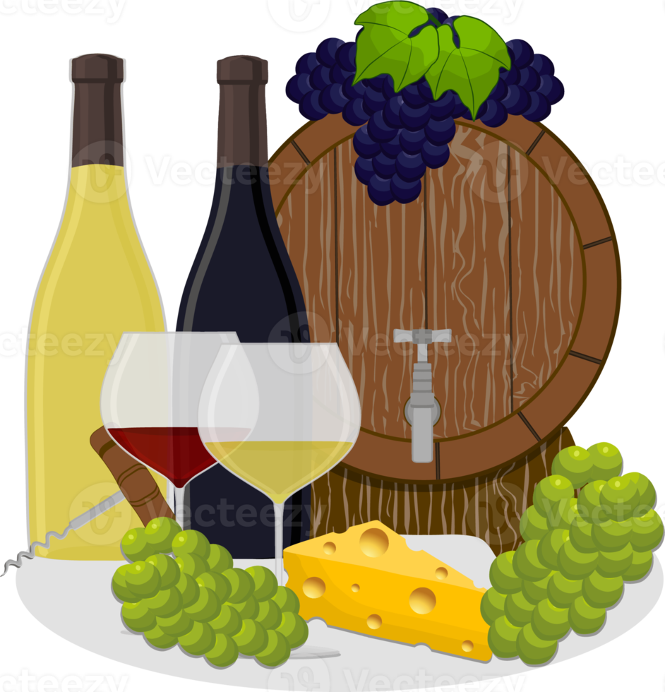 Various sweet tasty natural wine png