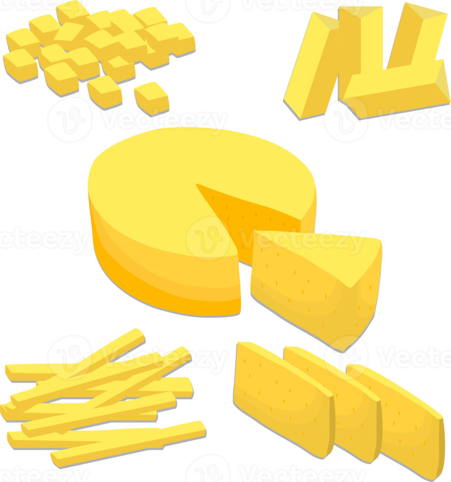 Various sweet tasty cheese png