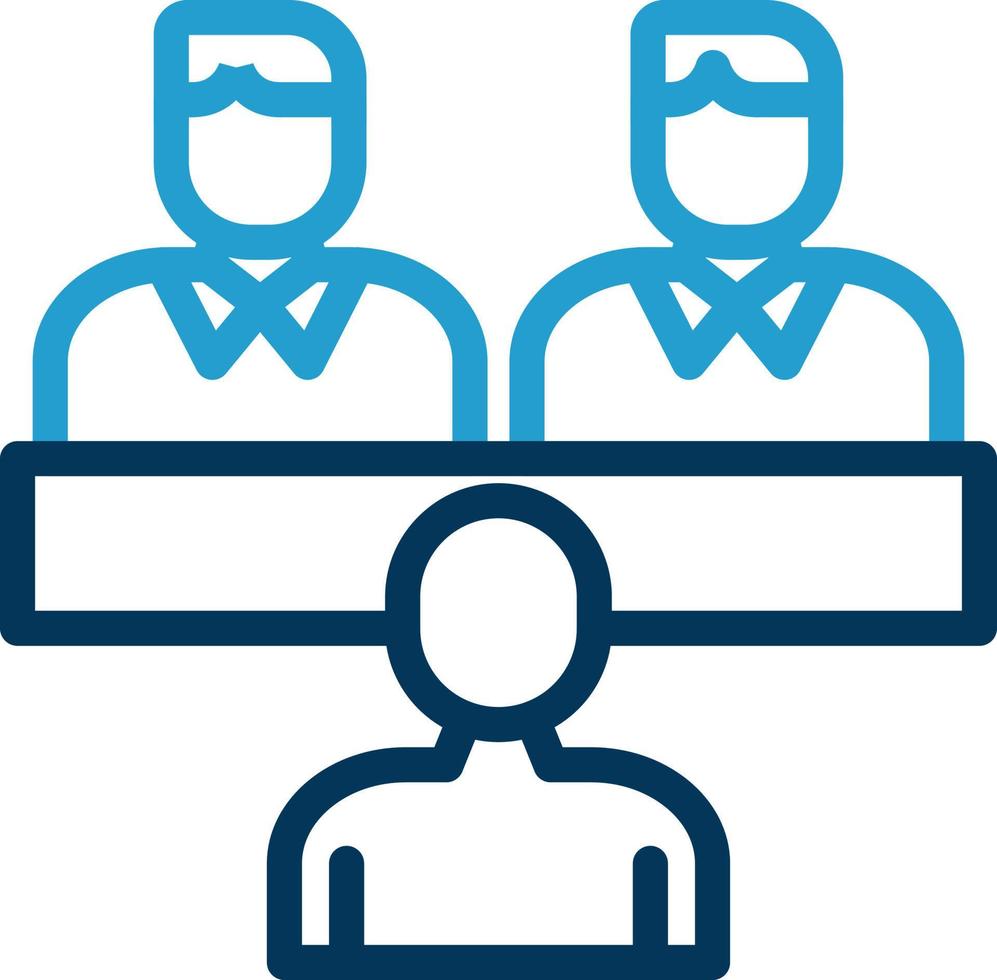 Job Interview Vector Icon Design