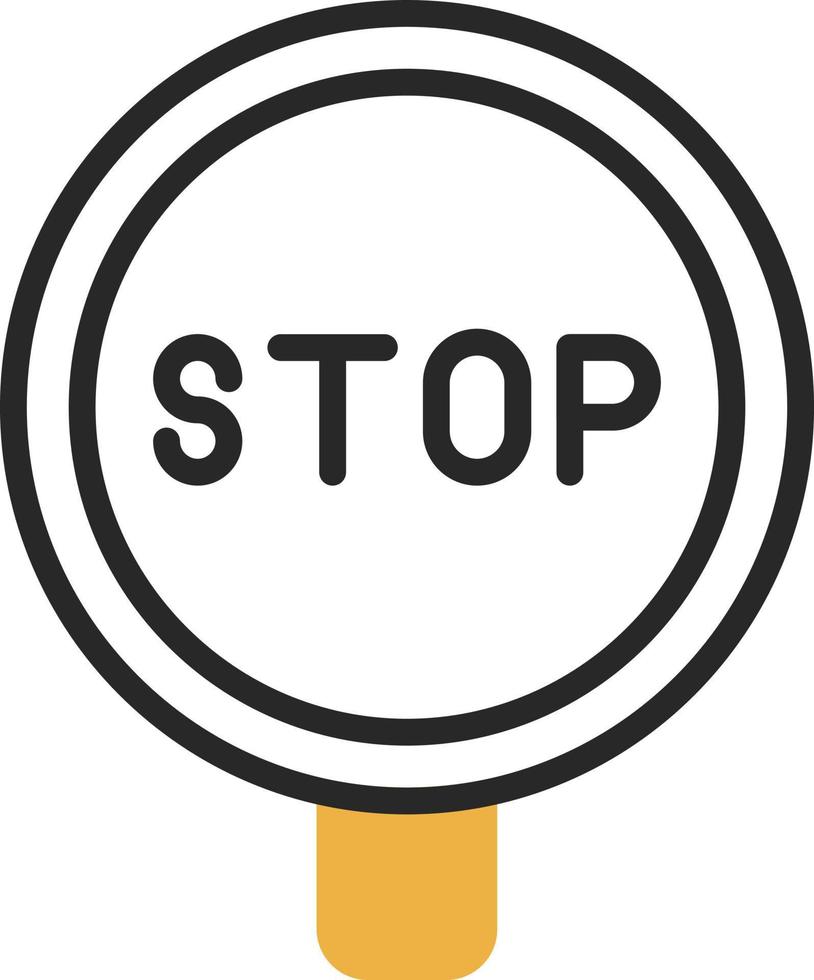 diseño de icono de vector de señal de stop