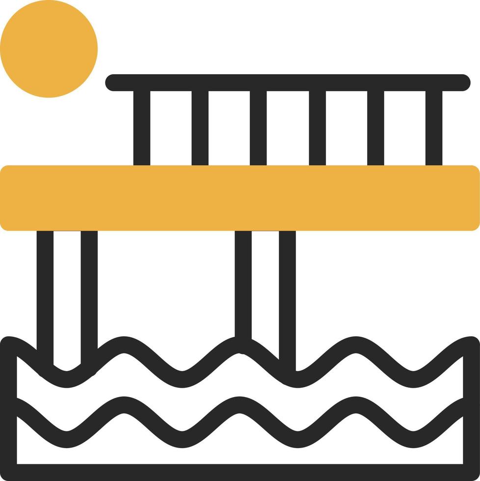 diseño de icono de vector de muelle