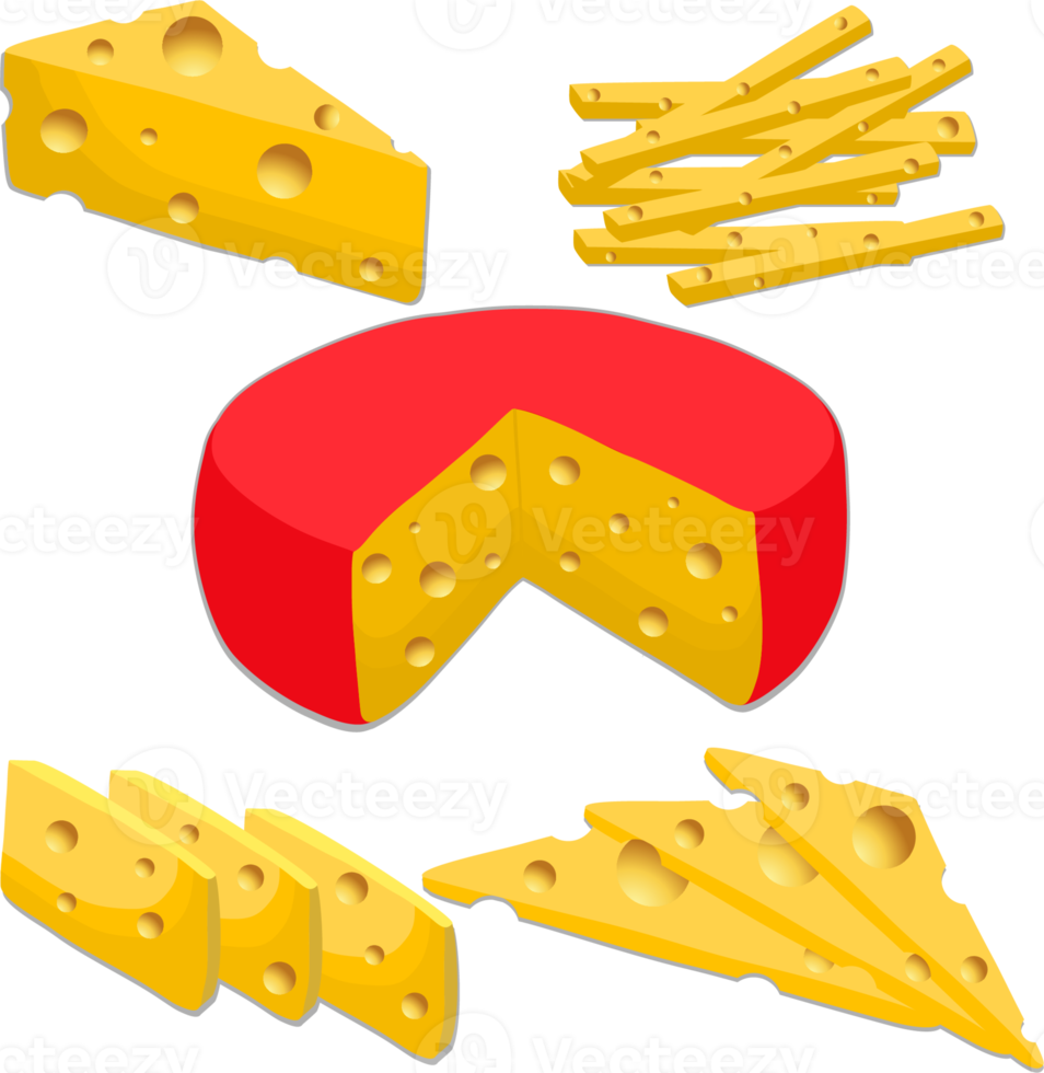 Various sweet tasty cheese png