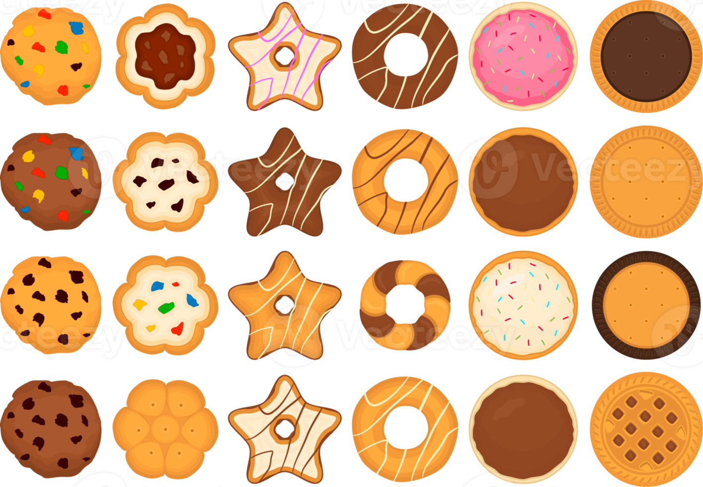 Colorful cookies are a great way to add a pop of color to