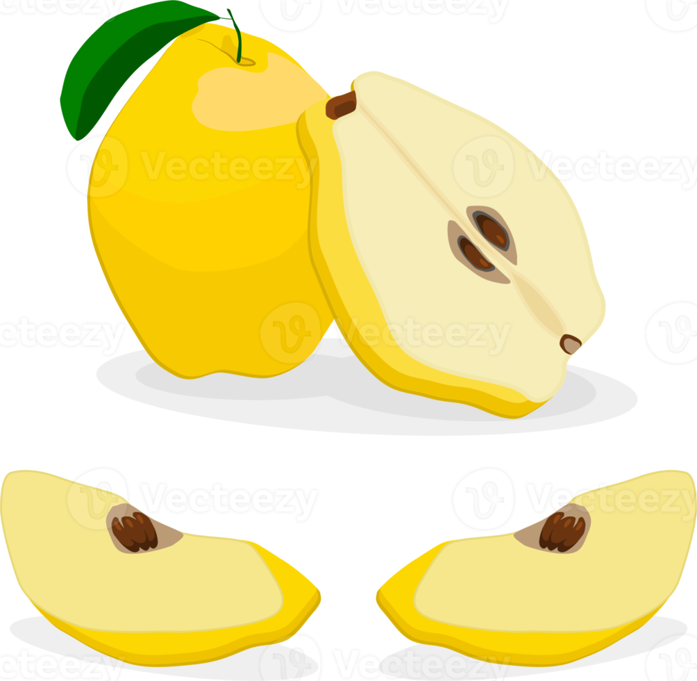 Sweet juicy tasty natural eco product quince png