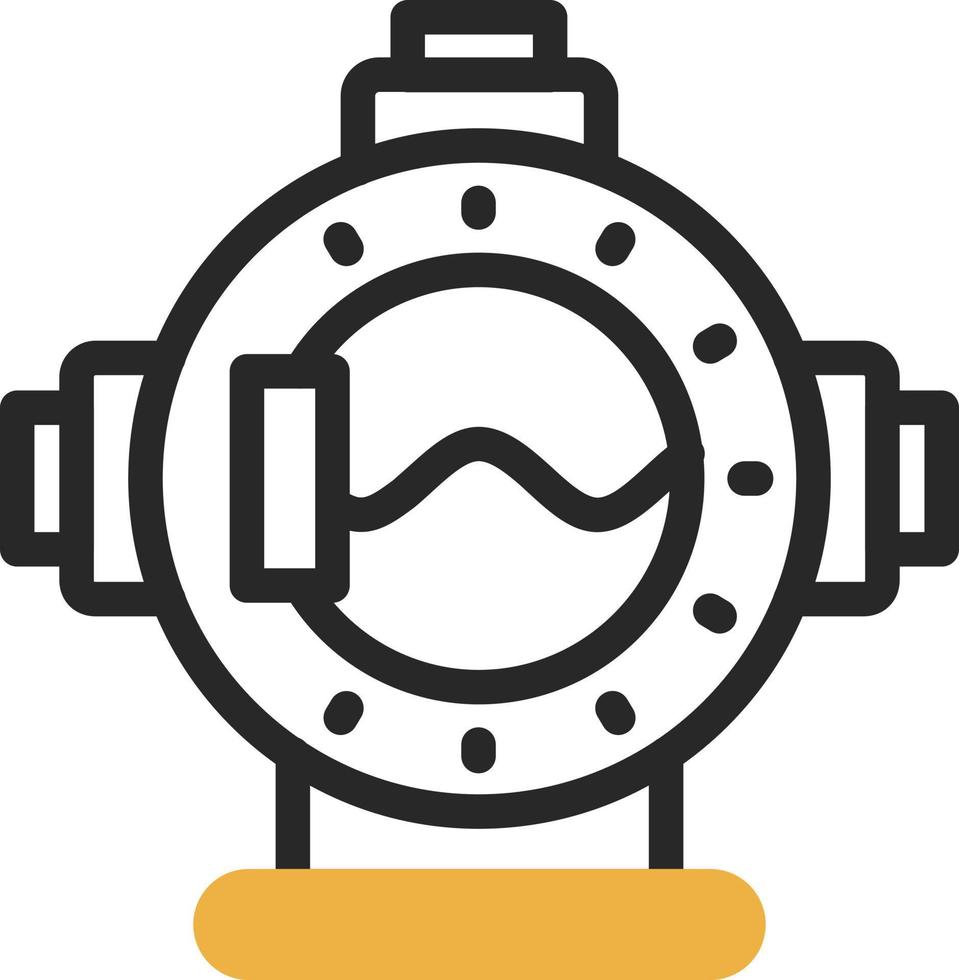 Diving Helmet Vector Icon Design