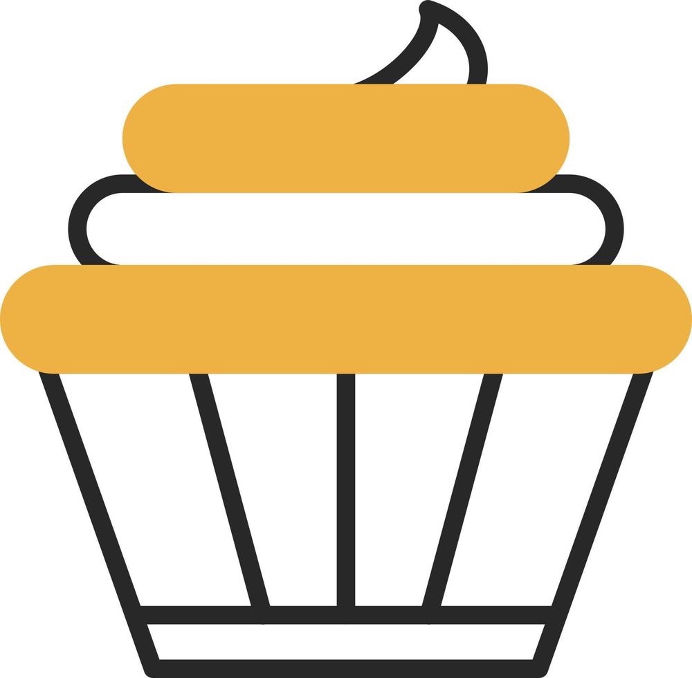 diseño de icono de vector de cupcakes