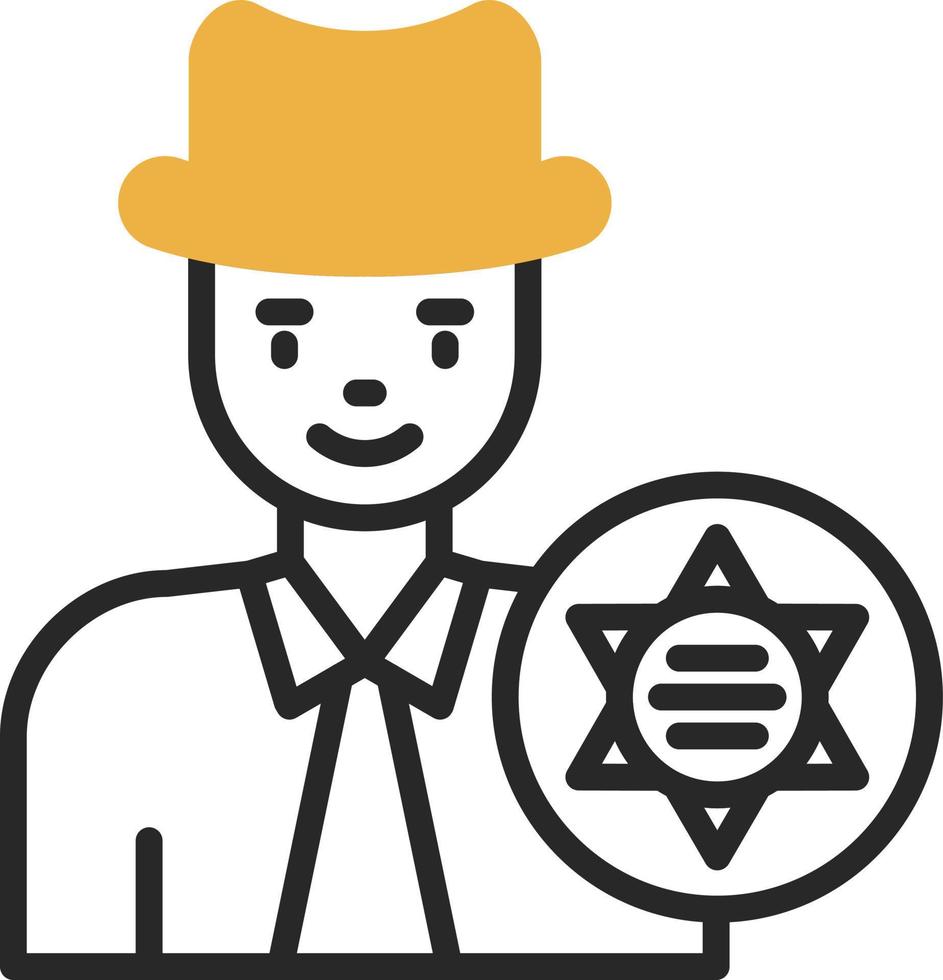 Sheriff Vector Icon Design