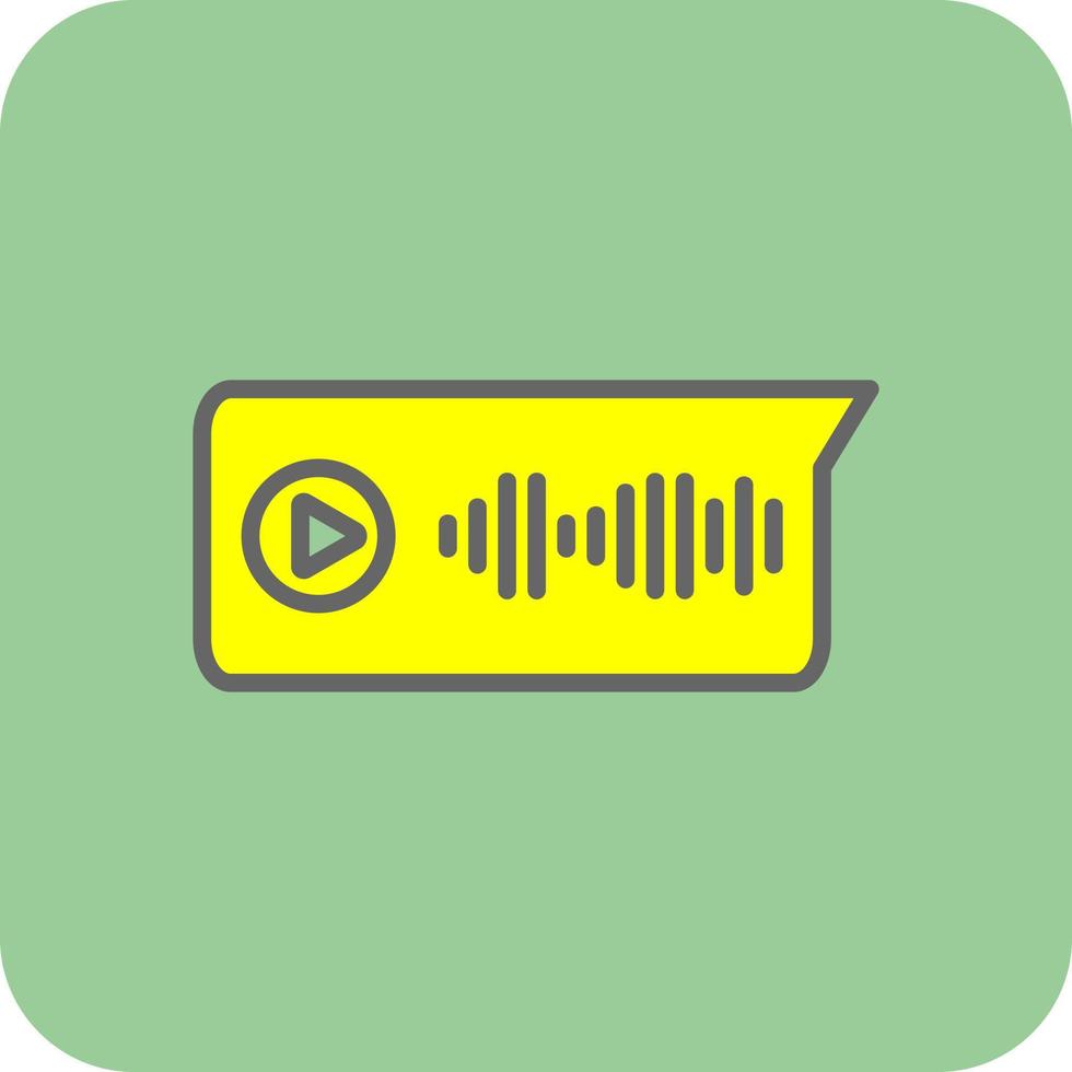Voice Message Vector Icon Design