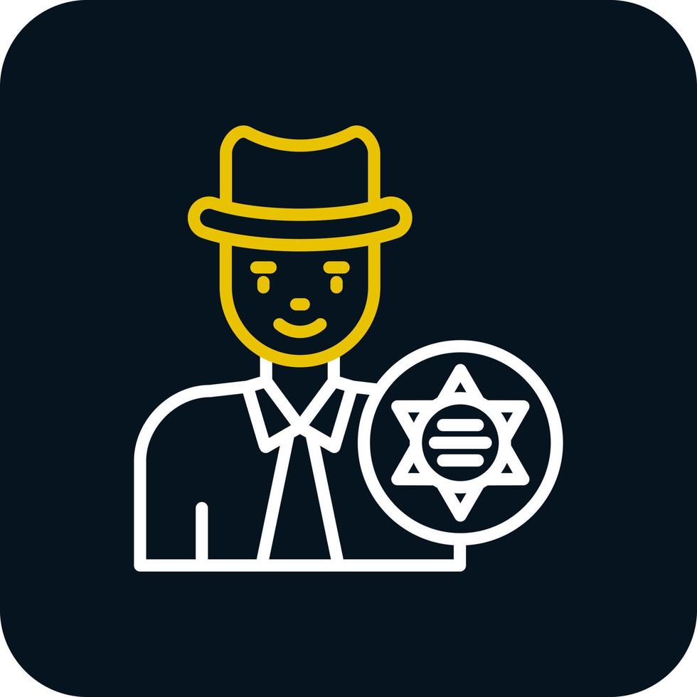 Sheriff Vector Icon Design