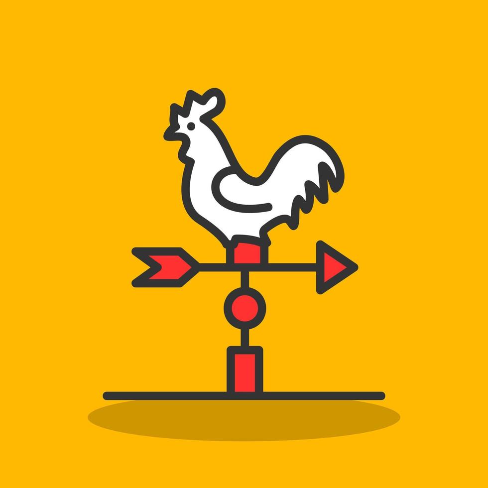 Weather Vane Vector Icon Design